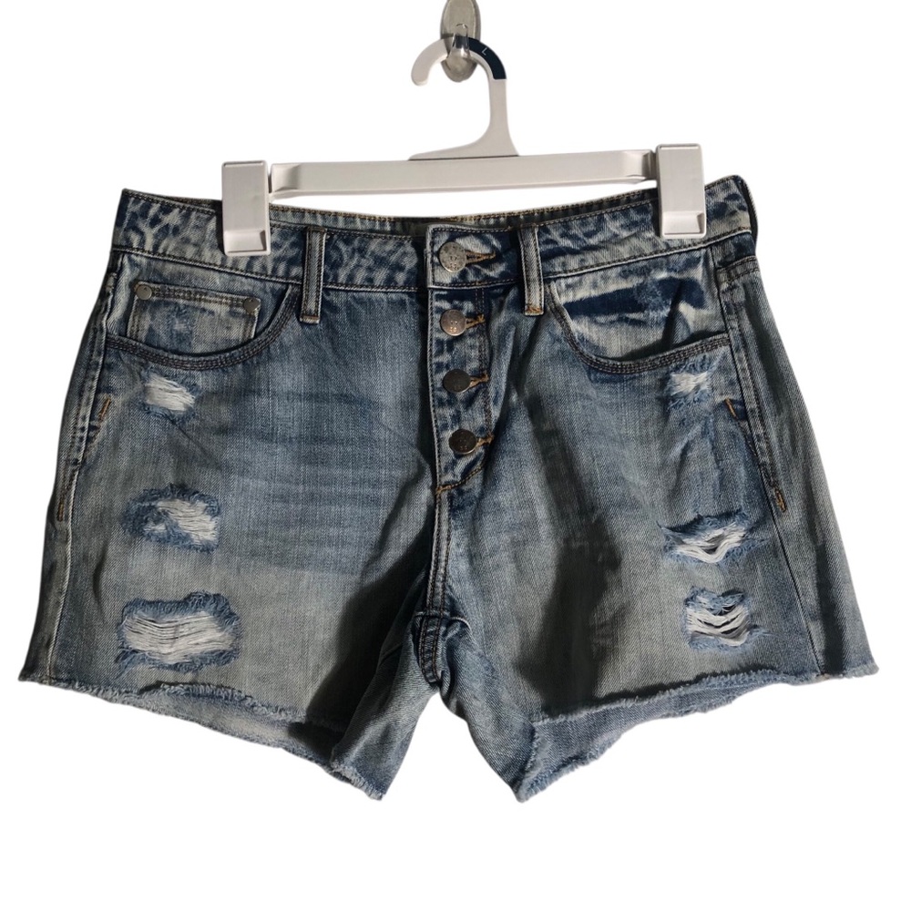 Gilded Intent Button Fly Mid Rise Distressed Cuto… - image 1